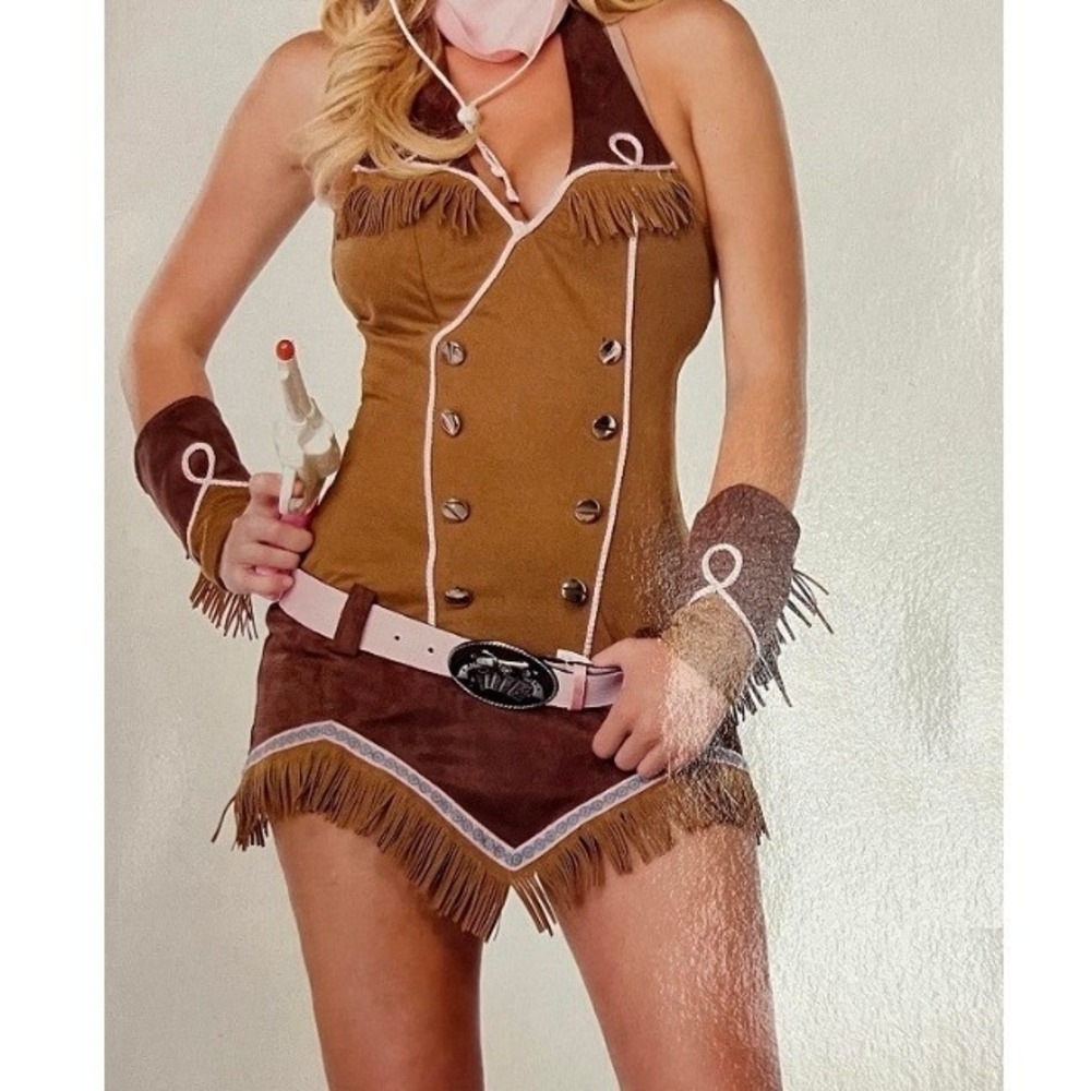 Leg Avenue Quickdraw Cowgirl Sheriff Western Sexy Adult Costume S/M cosplay